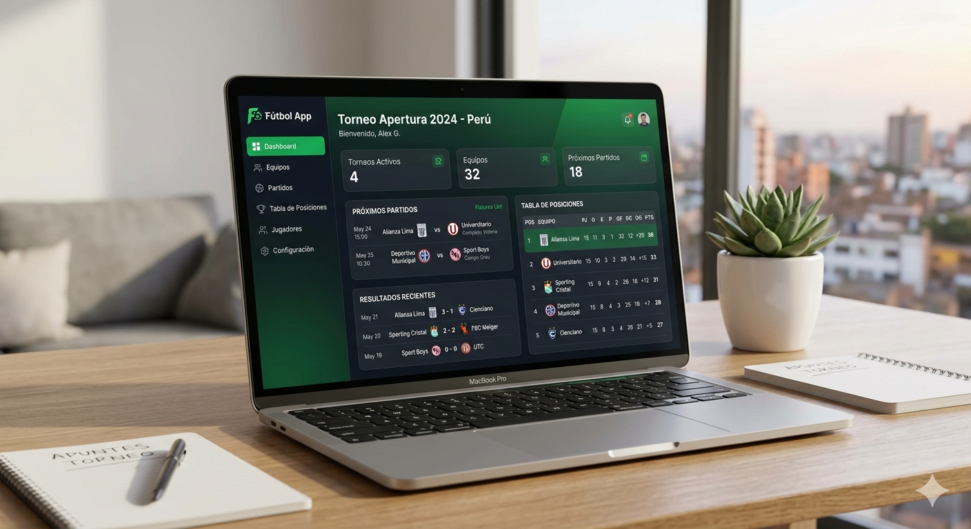 Preview del sistema Fútbol App